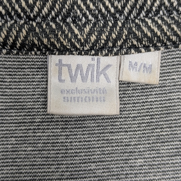 Simons Twik printed fine knit chevron jacket size M - Picture 5 of 9